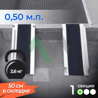 1-секционный пандус Реабилити 50 см